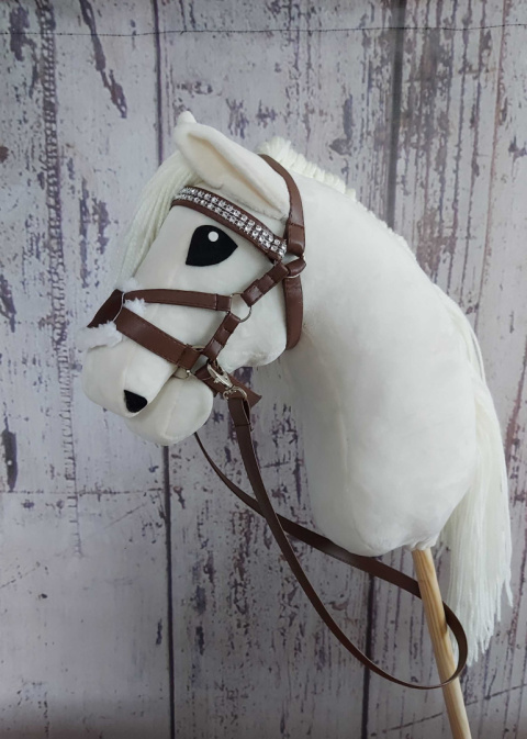 Ogłowie meksykańskie dla hobby horse - brązowe A3 Ogłowie meksykańskie dla hobby horse - brązowe A3