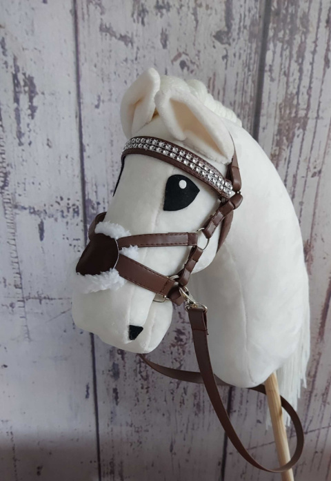 Ogłowie meksykańskie dla hobby horse - brązowe A3 Ogłowie meksykańskie dla hobby horse - brązowe A3