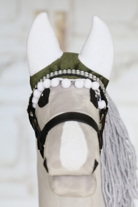 Nauszniki oliwkowe dla hobby horse - 19 Nauszniki oliwkowe dla hobby horse - 19
