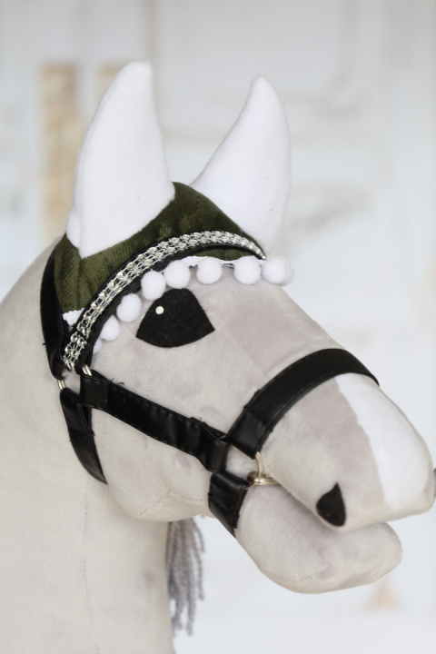 Nauszniki oliwkowe dla hobby horse - 19 Nauszniki oliwkowe dla hobby horse - 19