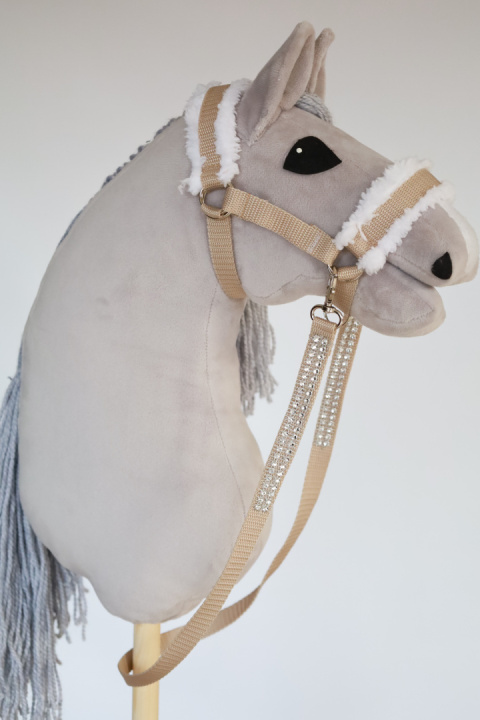 Wodze beżowe nr 23 dla hobby horse Wodze beżowe nr 23 dla hobby horse