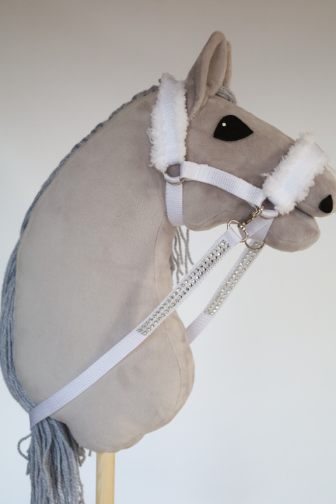 Wodze białe nr 24 dla hobby horse Wodze białe nr 24 dla hobby horse