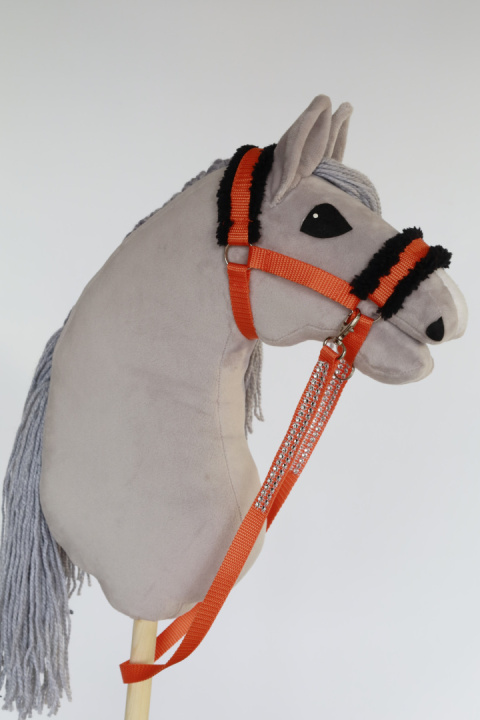 Wodze pomarańczowe nr 6 dla hobby horse Wodze pomarańczowe nr 6 dla hobby horse