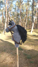 Mini hobby horse myszaty - ołówek