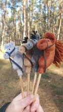 Mini hobby horse kasztanek - ołówek